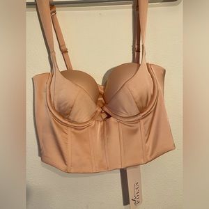 Oh Polly small corset top in blush
